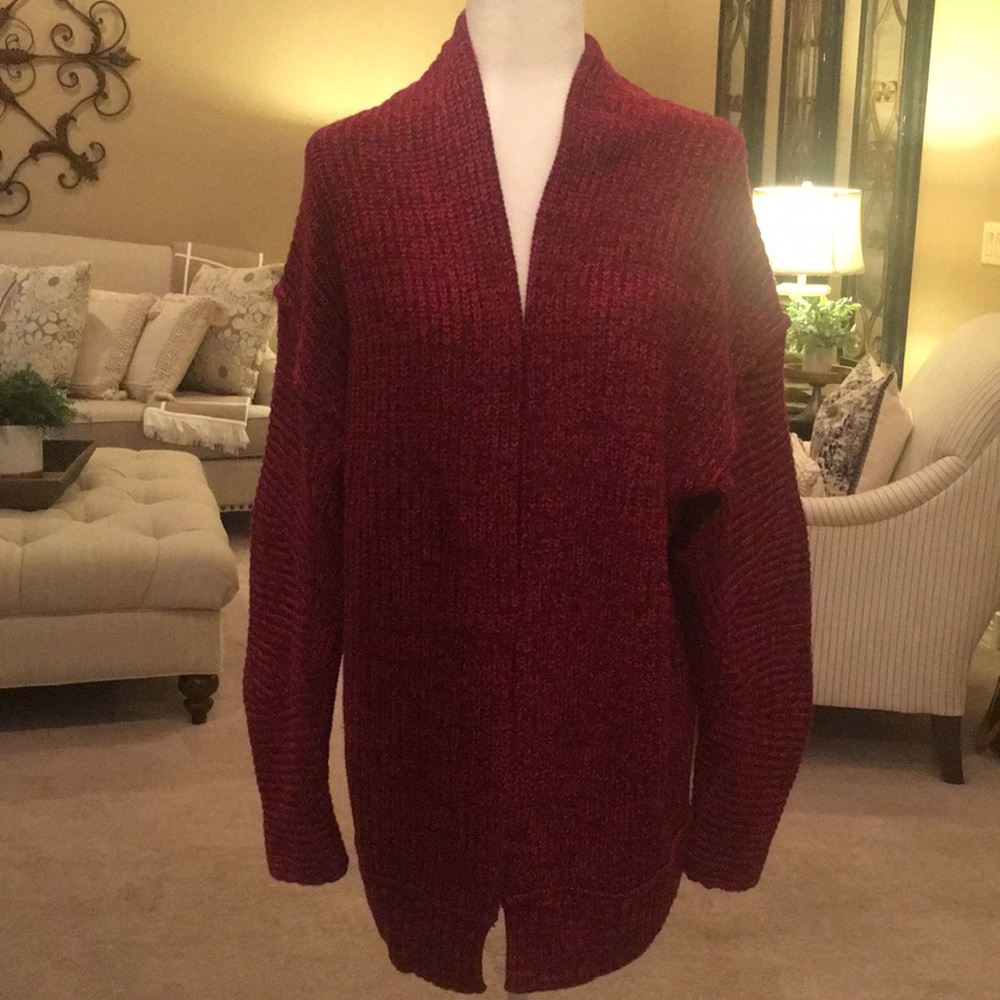 Free People High Hopes Cardigan in Plum Blossom - Picture 6 of 15